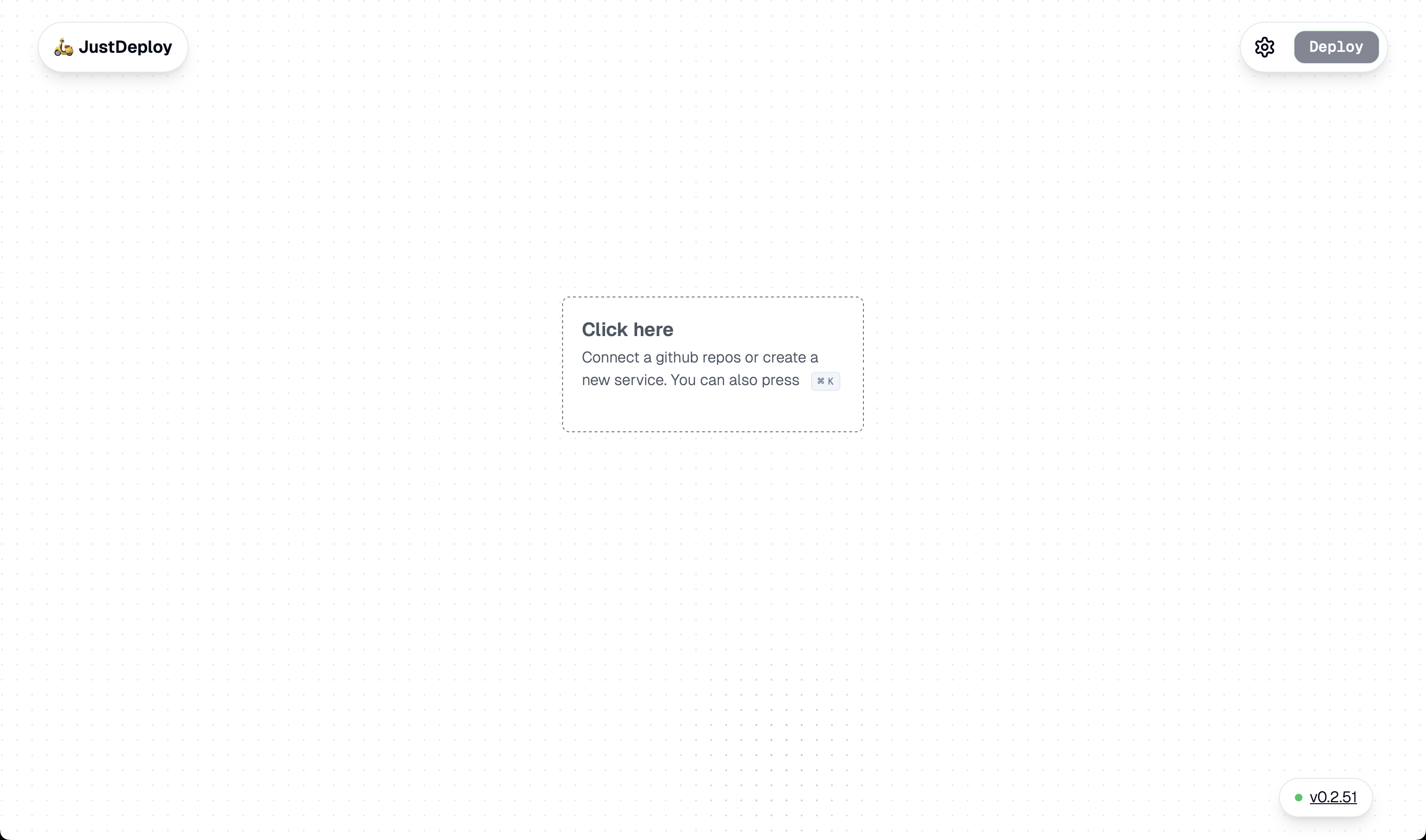 JustDeploy Dashboard